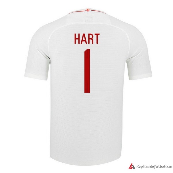 Camiseta Seleccion Inglaterra Primera equipación Hart 2018 Blanco